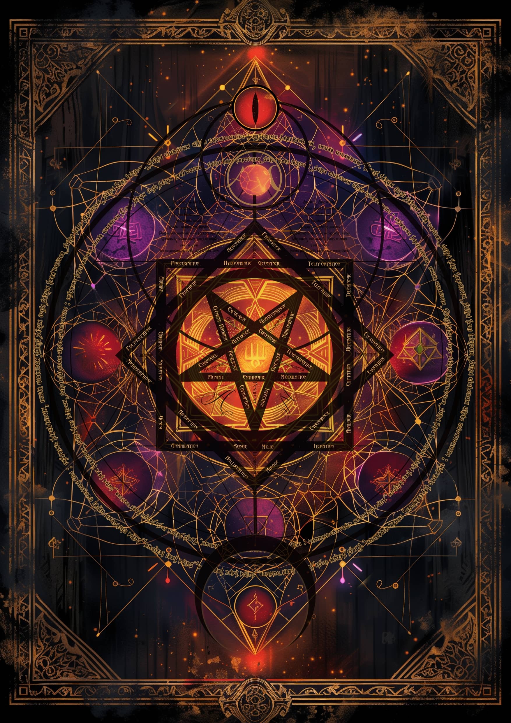 L'ensemble des disciplines magiques dans le roman space fantasy Galaxy Fantasy